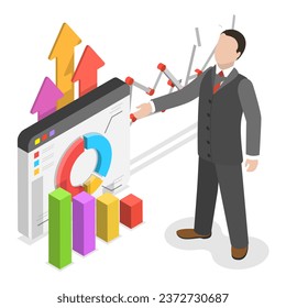 3D Isometric Flat Vector Illustration of Company Culture. Item 2