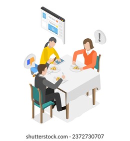 3D Isometric Flat Vector Illustration of Screen Time. Item 2