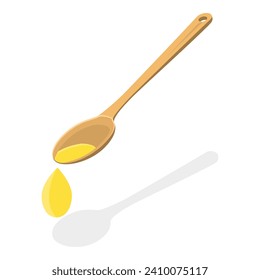 3D Isometric Flat Vector Illustration of Cooking Ingredients, Culinary Food Icons. Item 7