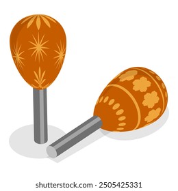 3D Isometric Flat Vector Illustration of Musical Instruments Collection, Classic and Modern, for Amateurs and Professionals. Item 1