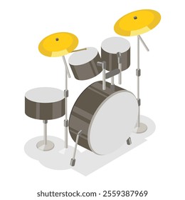 3D Isometric Flat Vector Illustration of Musical Instruments Collection, Classic and Modern, for Amateurs and Professionals. Item 5