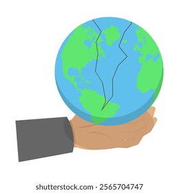 3D Isometric Flat Vector Illustration of Climate Change, Global Warming. Item 5