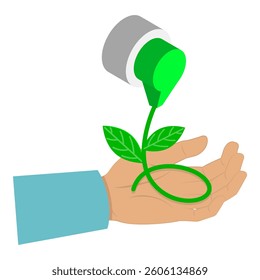 3D Isometric Flat Vector Illustration of Decarbonisation And Sustainability, Co2 Emission Impact Reduction. Item 8