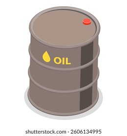 3D Isometric Flat Vector Illustration of Gas Cylindrical Containers, Metal Tanks with Industrial Liquefied Oxygen. Item 2
