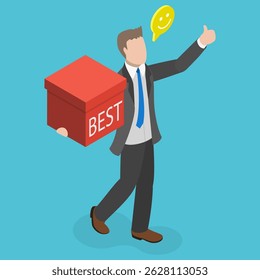 3D Isometric Flat Vector Illustration of Sales Fake, Lie or Fraud