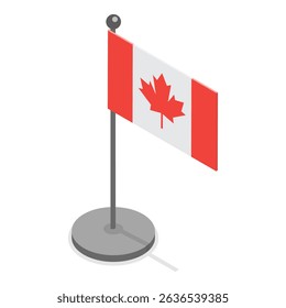 3D Isometric Flat Vector Illustration of Canada Collection, Traditional Cultural Attributes. Item 1