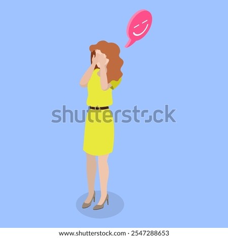 Similar – Image, Stock Photo Woman covering eye with orange slice and gesturing silence