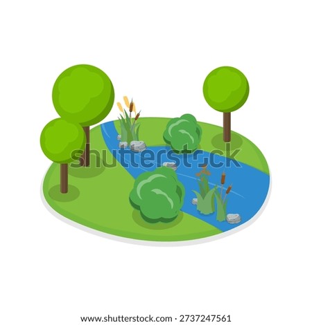 3D Isometric Flat Vector Illustration of Gardening and Farming Approaches, Collection Set for Regenerative Agriculture And Sustainable Crops. Item 2