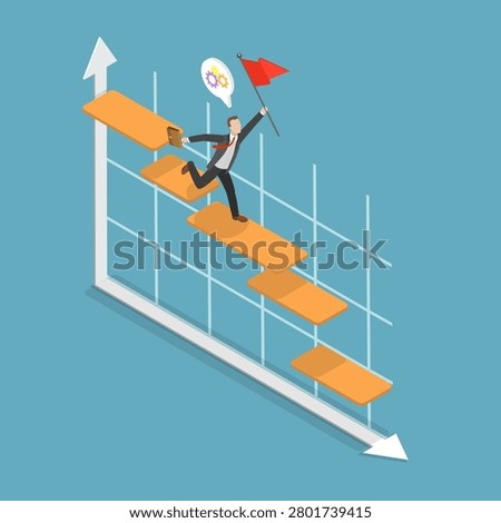 3D Isometric Flat Vector Illustration of Gantt Chart, Monitoring Workflow And Meet Target Deadlines