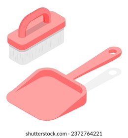 3D Isometric Flat Vector Set of Household Tools. Item 4