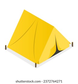 3D Isometric Flat Vector Set of Camping Equipments. Item 3