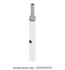 3D Isometric Flat Vector Set of Smoker Collection. Item 5