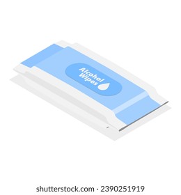 3D Isometric Flat Vector Set of Sanitizers. Item 1