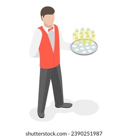 3D Isometric Flat Vector Set of Professions. Item 6