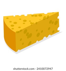 3D Isometric Flat Vector Set of Organic Dairy Products, Daily Healthy Food. Item 5