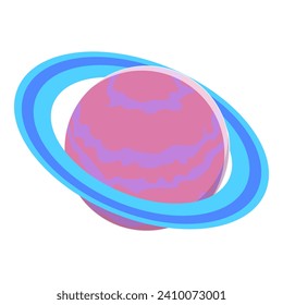 3D Isometric Flat Vector Set of Outer Space Elements, Astronomical Scientific Research. Item 1