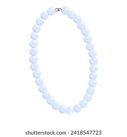 3D Isometric Flat Vector Set of Necklaces, Gemstones and Precious Accessorizes. Item 8