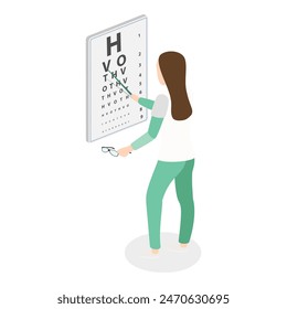 3D Isometric Flat Vector Set of Therapist Characters, Healthcare Medic Specialists. Item 4