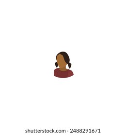 3D Isometric Flat Vector Set of Women Hairstyles, Beautiful Young Girls Portrait with Different Hair Styles. Item 1