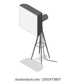 3D Isometric Flat Vector Set of Photo Studio Equipment Items, Photographer Tools. Item 3