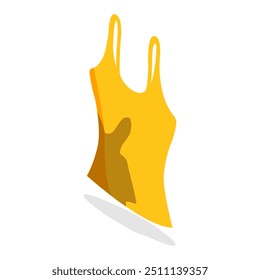 3D Isometric Flat Vector Set of Dirty Clothes, Apparel with Stains. Item 7