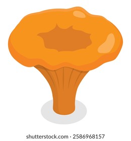 3D Isometric Flat Vector Set of Mushrooms, Fungus Plants. Item 7