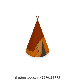 3D Isometric Flat Vector Set of Stone Age Elements, Primitive Humen. Item 1