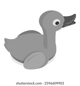 3D Isometric Flat Vector Set of City Birds, Sparrow, Tit, Pigeon, and Crow. Item 1