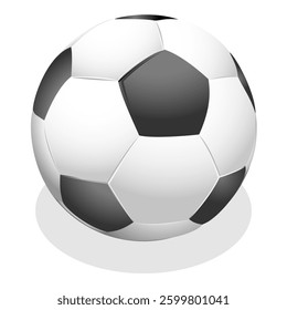 3D Isometric Flat Vector Set of Equipment For Sport Team Fans, Football Supporters Items. Item 14