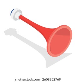 3D Isometric Flat Vector Set of Equipment For Sport Team Fans, Football Supporters Items. Item 4