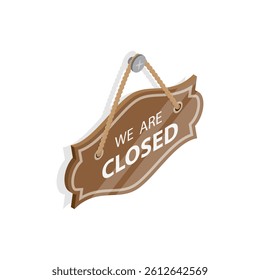 3D Isometric Flat Vector Set of Signboards, Forbidden Entry Reminder. Item 5