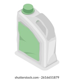 3D Isometric Flat Vector Set of Plastic Waste, Environmental Pollution. Item 2