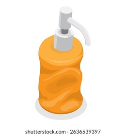 3D Isometric Flat Vector Set of Plastic Waste, Environmental Pollution. Item 4