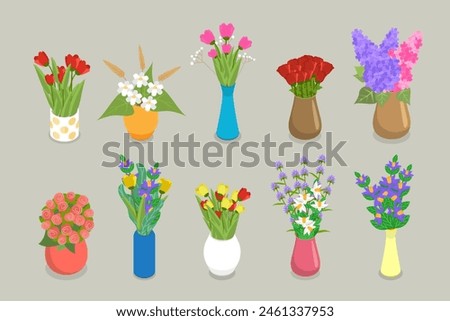 Similar – Image, Stock Photo Rose in vase on table