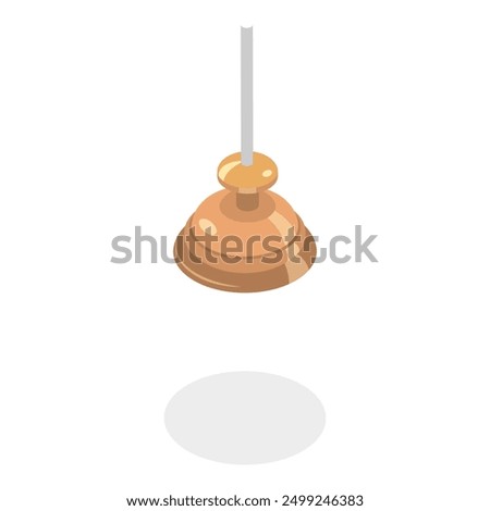 3D Isometric Flat Vector Set of Different Interior Lights, Set of Lamps. Item 5