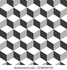 3D Isometric Geometric Patterns – Futuristic Vector Graphics (2)