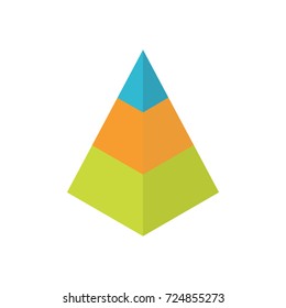 3D Isometric Infographic Element. Diagram or Chart for business presentation, design data finance, etc.