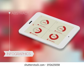 3d isometric infographics concept