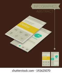 3d isometric infographics concept