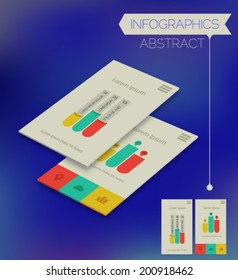 3d isometric infographics concept