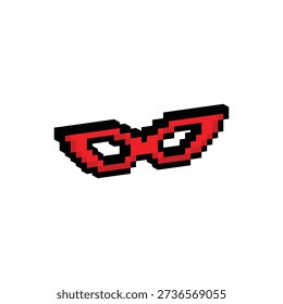 3D isometric pixel art Carnival mask  8 bit vector icon for computer game logo