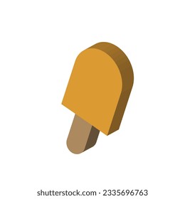 3d isometric popsicle icon vector illustration eps