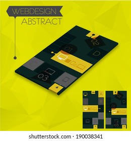 3d isometric user interface concept