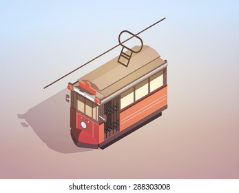 3d Isometric Vector Istanbul Tram