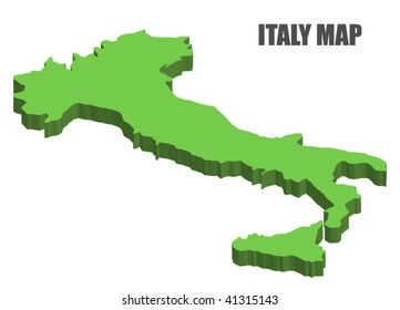 3D Italy Map