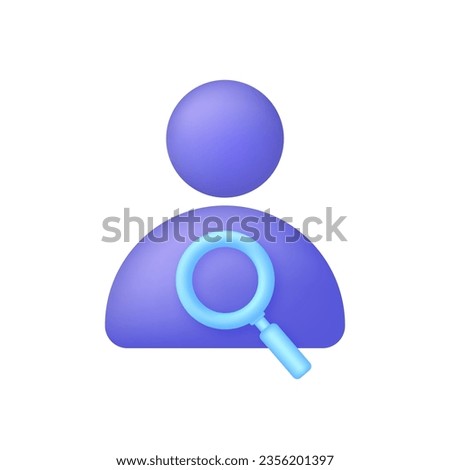 3D Job interview hire form icon. Candidate questionnaire checklist for vacancy. Job search, human resources, business, job interview, hr, recruitment concept. Trendy and modern vector in 3d style.