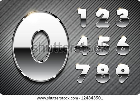 Download 3 D Joyful Set Chrome Metal Vector Stock Vector (Royalty ...