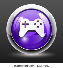 3D Joystick Line Icon 