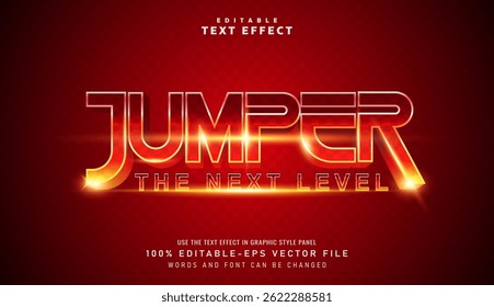 3D Jumper Cinematic text effect - Editable text effect