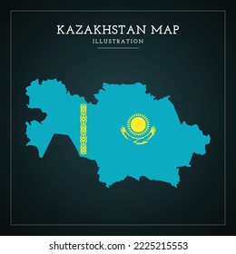 3D-Vektorgrafik Kasachstan